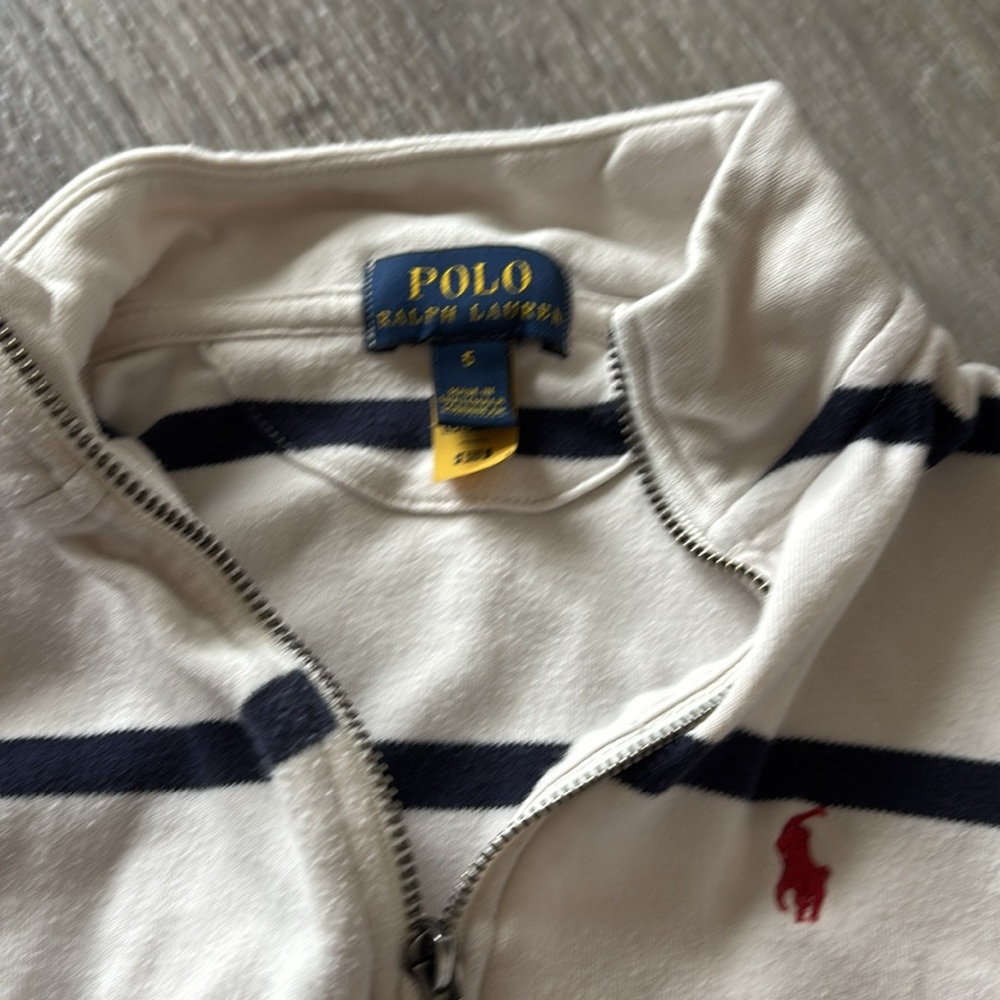 Striped Half-Zip Pullover - Picture 2 of 2